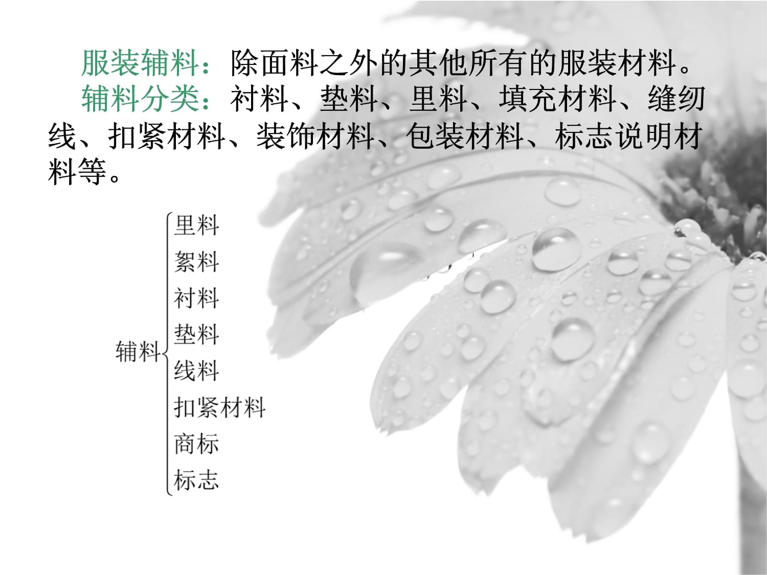 服装辅料 服饰的灵魂与骨架